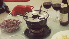 Fondue de carne ao vinho (sem gordura)