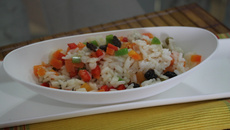 Arroz à grega da Carla