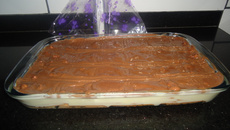 Pavê de chocolate e creme