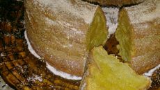 Bolo de maçã com coco