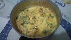 Filé de tilápia com leite de coco