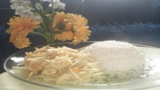 Peru com creme de milho