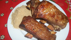 Costela assada com maionese