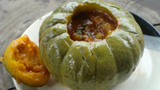 Minimoranga Recheada com carne moida