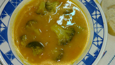 Mandioquinha, abóbora e brócolis