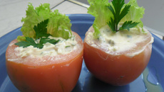 Tomate com recheio fácil