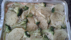 Filé de peixe com requeijão