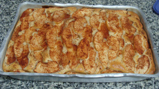 Torta de maçã aberta