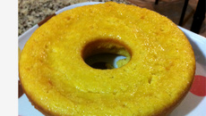 Bolo de milho sem fubá