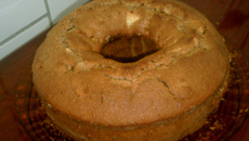 Bolo de maçã com fibras