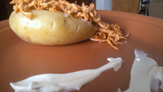 Batata Recheada de Microondas