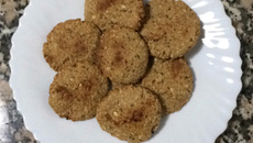 Cookies de manteiga de amendoim integral