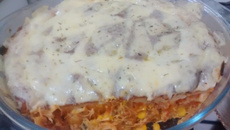 Massa de torta com sobras de arroz