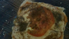 Mini pizza de pão de forma