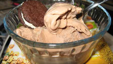 Sorvete de chocolate