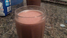 Vitamina de banana com achocolatado