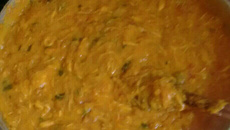 Vatapá de camarão com frango