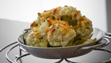 Couve flor gratinada