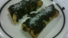 Panqueca doce de massa rica