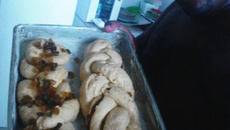 Pão trançado fofinho