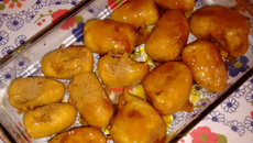 Banana caramelada chinesa