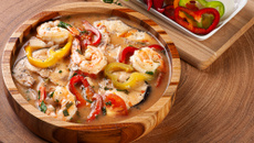 Moqueca de camarão baiana