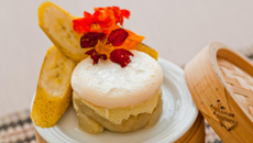 Doce de banana com creme