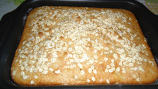 Bolo de banana com aveia