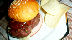 Hambúrguer tradicional USA