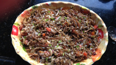 Salada de umbigo de banana