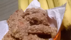 Biscoito de aveia com banana