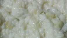 Risoto de abobrinha com cream cheese