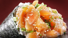 Temaki de salmão