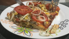 Pizza de liquidificador rápida