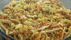 Salada de acelga e cenoura agridoce