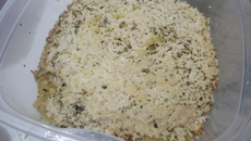 Batata gratinada de micro-ondas