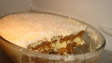 Pavê de coco com chocolate