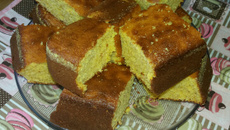 Bolo de açúcar demerara