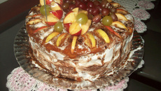 Torta mesclada para aniversário