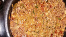 Moqueca de aratu desfiado