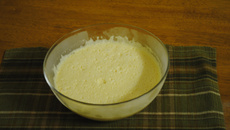 Gelatina com creme de leite