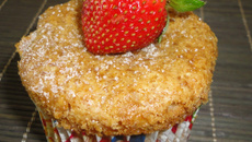 Muffins ou bolo de maçã sem ovos