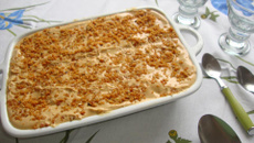 Torta de bolacha com doce de leite