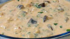 Estrogonofe de berinjela