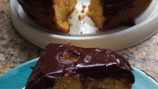 Bolo de mixirica com chocolate