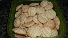 Biscoitos de coco com baunilha