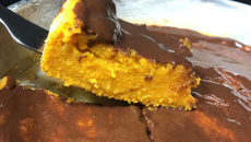 Bolo de cenoura vegano