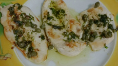Frango com alcaparras