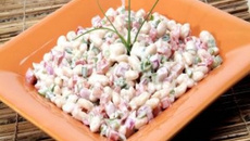 Salada de Feijão Branco com Maionese