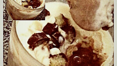 Pavê de coco com chocolate branco